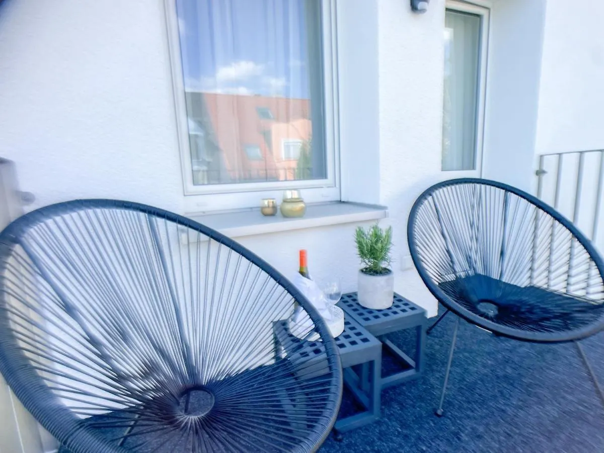 M-Style 02 Apartment Mit Balkon 24H Self-Check-In, Free Parking, Netflix 纽伦堡